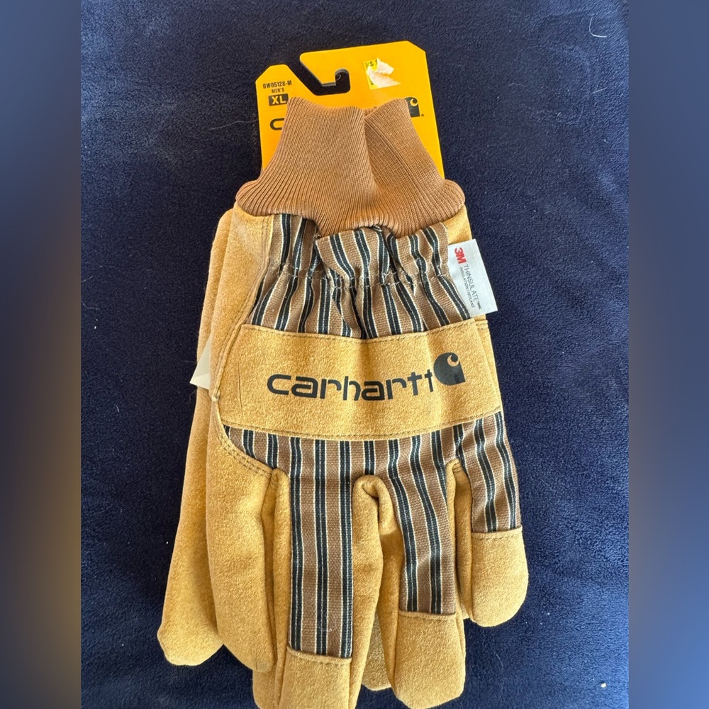 Carhartt Brown and Tan Work Gloves